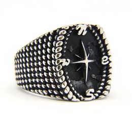 5 stks veel Nieuwste Ontwerp Motorfietsen Anker Ring 316L Rvs Mode-sieraden Populaire Biker Hiphop Stijl matroos Ring276v