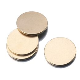 Lot de 5 disques vierges ronds épais en laiton, 25mm, pièces d'estampage, étiquettes pendentif, breloques, fournitures pour bricolage, fabrication de bijoux faits à la main, 269j