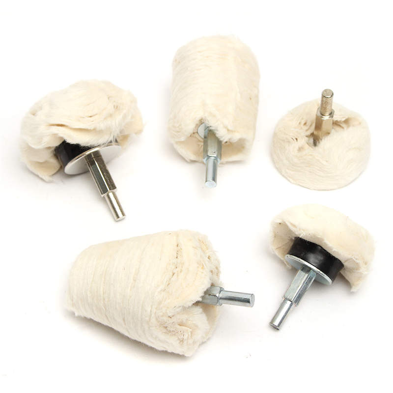 Freeshipping 5Pcs/lot Polishing Kit Dome Goblet Cylinder Mop Buffing Wheels Compound for Manifold