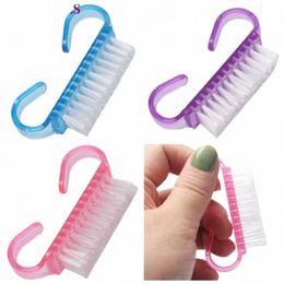 5 pcs/lot professionnel Nail Art brosse de nettoyage de la poussière 3 couleurs maquillage brosse manucure pédicure ongles outils Nailart Pinsel # T T6Fw #