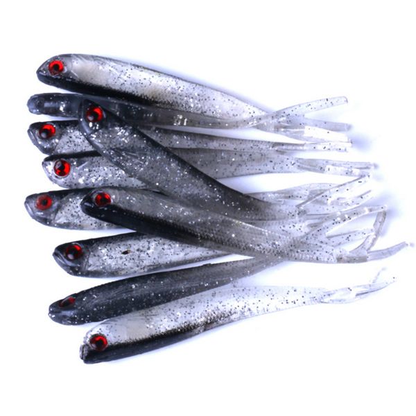 5pcs/lote señuelo suave 2g 4g 7g silicona swimbaits isca gusano artificial cebo suave pescado wobblers de lubina con señuelo de pesca voladora