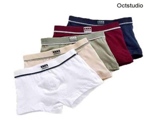 5pcs lot couleur solide Boy boys coton enfants trésor sous-vêtements boxer culotte pour garçons shorts shorts pantalons bu014235495919