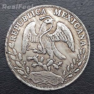 Pièces de monnaie en forme d'aigle du mexique, 5 pièces, 1882, 8 Reales, copie, en cuivre, cadeau, collection d'art, 241h