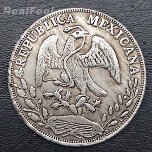 5 stks Mexico oude adelaar munten 1882 8 Reales kopie munt koper gift Art collectible241e