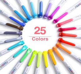 5 pièces ensemble de stylos surligneurs de couleur douce Double pointe gras fin marqueur fluorescent lettrage dessin bureau école F7825581175