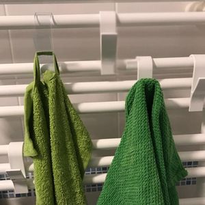 5 stks multifunctionele plastic badkamer haak hoge kwaliteit radiator haak wit / transparante handdoek unbrella kledingrek decor