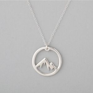 5pcs Nature simple Collier de montagne neige