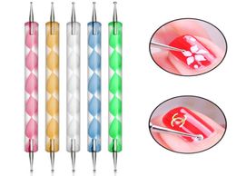 5pcs Nail Art Dotting Pen Set Tool Set Paint Manucure Kit UV POSION POSIRM
