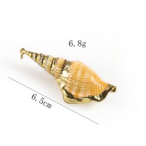 5pcs Ornements de coquillage à conque naturels pour coquilles de pendentif Charmes Collier pendentif bricolage coquilles pour les accessoires de fabrication de bijoux
