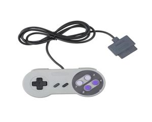 5 pièces nouveau contrôleur 16 bits drôle Super pour Nintendo pour SNES système Console contrôle Pad Joypad Kid039s cadeau Gray6646965