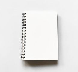 5 uds Blocs de notas sublimación DIY blanco en blanco doble cara A5 bobina suministros escolares de cuaderno