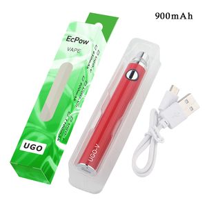 5pcs Original Green Package Evod Ego Micro USB Passthrough Charge Vape Batter