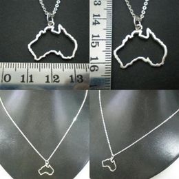 5 pièces contour australie carte pendentif collier-Sydney Melbourne Perth Brisbane Tasmanie Geek ville carte géographique collier bijou284E