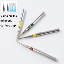 5pcs / pack Conical Dental Diamond Burs TC Dental Forets For High Speed Piece Dental Lab Technican Dentistry Material