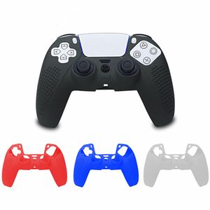 5 stks / pak voor PS5-controller PS5 PlayStation 5 Soft Siliconen Case Cover Solid Color Controller Grip Cover Antislip met Spot DHL