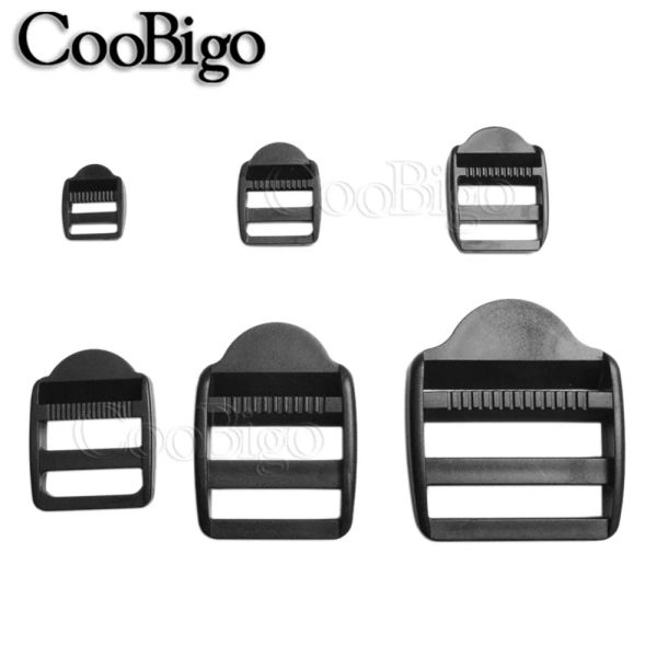 5pcs mochilas de plástico Strap hebilla tri-deslizante ajustador de escalera deslizante de liberación de liberación de lanzamiento para correas de mochila collar de perro