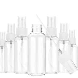 5 stks Draagbare Kleine Transparante Plastic Lege Spray Fles 10 ml/30 ml/50 ml/60 ml/100 ml Hervulbare Vail FKSR