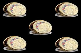 5PCS Royal Engineers Sword Beach 1 oz Gold Gold Military Craft Desafío conmemorativo Monedas Collectibles de recuerdo Regalo3058873