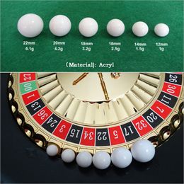 5pcs Russian Roulette Ball Casino Roulette Game Remplacement Ball Acrylique Ball 57QC