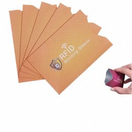 5 PPCS Safety Ant-thtft Tard Card Bloqueador Bloqueador RFID Bloqueador Tarjetas de crédito Protege Case Case Case W5yg#