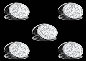 5pcs Scottsdale Mint Omnia Paratus Craft 1 Troy Oz Collection de pièces plaquées en argent avec capsule en acrylique dur2235648