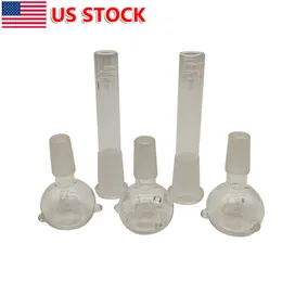 5 uds/juego, 3 uds. Cuenco de vidrio macho de 14mm + 2 uds. Vástago inferior de 10mm para pipa de agua Hookah