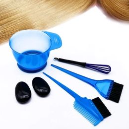 5pcs / set Hair Bowl Poix Brushes Tools Hair Color Mixer Barber Salon Tint Tint Hairdress Style Sylling