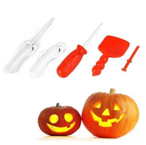 5 stks / set Halloween Feestartikelen Pompoen Carving Kit Speelgoed DIY Tool Kinderveiligheid Gesneden Lantaarn Great Gifts BT6710