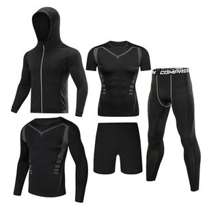 5 -st set Men S Tracksuit Gym Fitness Compressie Sportpak Kleding Running Jogging Sportslijtage Oefening Training Panty's 220719