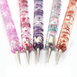 5pcs / set Nail Art Dotting Pen Tool for Nails Designs Drawing Drawing Painting Rhingestones Manucure Tools Nail Dotting Pen