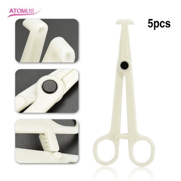 5 pièces/ensemble en plastique corps Piercing outils pince oreille lèvre nombril nez langue Septum pince pince pince outil pour tatouage bijoux de corps