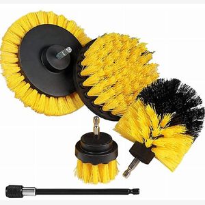 5pcs/set Power Scrub Drill Cleaning Brush For Bathroom Shower Tile Grout Cordless Scrubber Attachment Brushes Kit