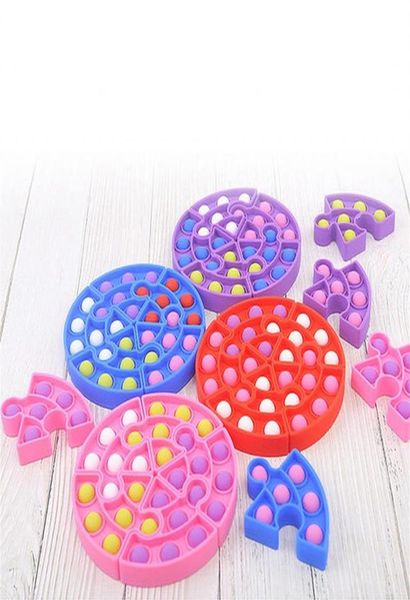 5 pièces/ensemble Silicone Puzzle jouet pousser bulles Puzzles éducation précoce assortiment bulle enfants a255613344