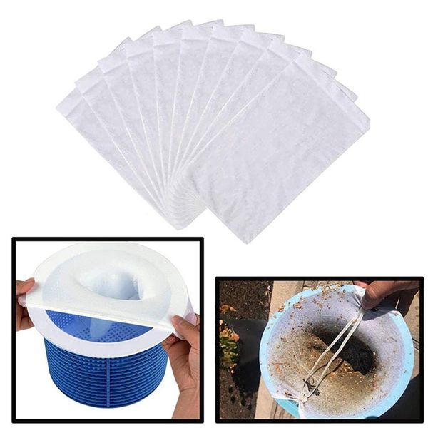 5pcs / set skimmer panier filtre filtration enlève feuilles outil de nettoyage piscine skimmers chaussettes protection pompe piscines accessoires a41