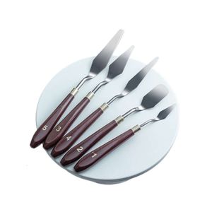 5 unids/set espátula Para hornear de acero inoxidable cocina pan crema mermelada espátulas pastelería mezcla raspador herramienta pastel pintura pala espátula Para Hornear