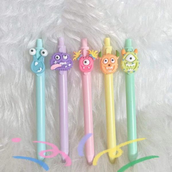 Stylos le diable, fournitures de papeterie scolaires, stylo Gel mignon Kawaii, 5 pièces/ensemble