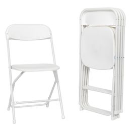 5pcs / ensemble Chaise pliante en plastique blanc intérieur