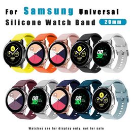 Bracelet en silicone 5PCS pour Samsung Galaxy Watch 5 / pro / 4 22mm 20mm 44mm 40mm Active 2 Band Gear3 Bracelet Samsung Galaxy Watch4 46mm 42mm