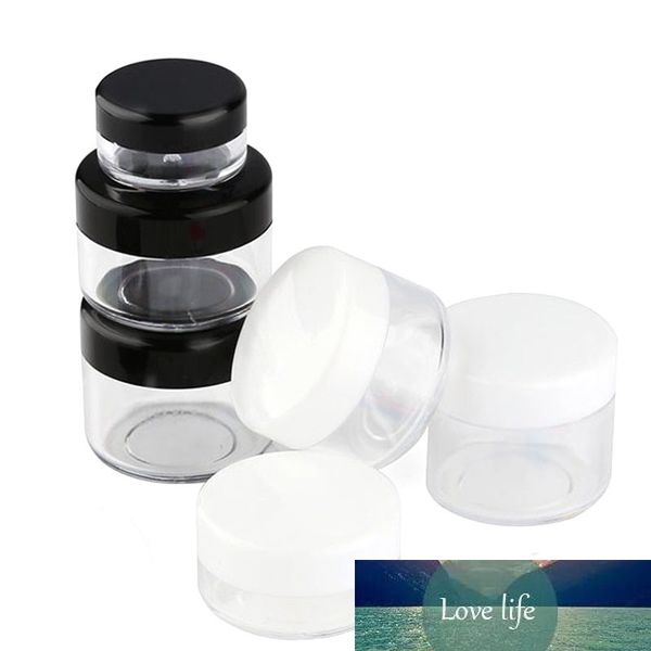 5 pièces petit pot en plastique 2g 3g 5g 10g 15g 20g crème baume à lèvres conteneur Pots pot d'emballage cosmétique, petite boîte cosmétique en plastique