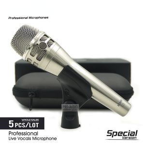 5 pièces édition spéciale chant en direct professionnel KSM8N Microphone dynamique en Nickel karaoké micro de Performance de scène Super-cardioïde