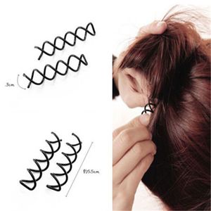 Tornillo giratorio en espiral, horquillas para el pelo, pinza para el pelo, pasador para trenzas, pasador negro, accesorios para peinados NewHair