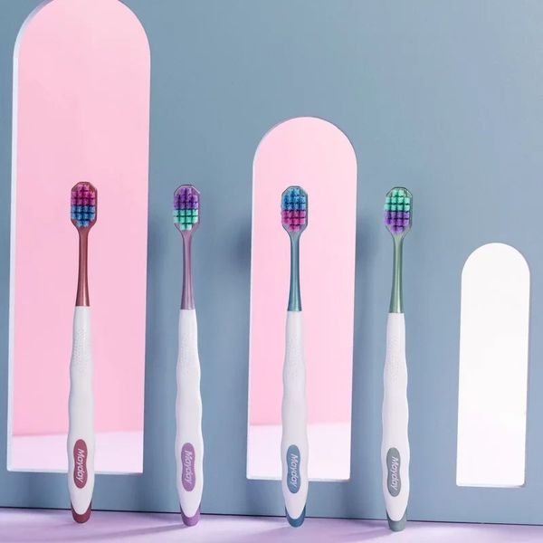5 piezas Cepillo de dientes de cerdas blandas para el agujero cuadrado para mujeres embarazadas y embarazadas con gingival sensible