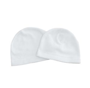 5 pièces Sublimation bricolage blanc blanc enfants garder au chaud casquette hiver et automne impression par transfert thermique