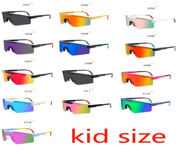 5pcs Summer Fashion Kid Boy Polaris Sunglasses Film Dazzle Lens Children Mirror Mirror Cycling Goggles Girls conduisant en plein air Win1058870