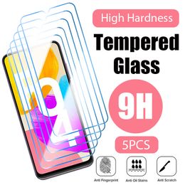 5 -stcs gehard glas voor Samsung Galaxy A10 A30 A30s A20E A21S A04 A03 A02S M21 M31 A13 A14 A34 A54 S22 S20 FE -scherm Protector