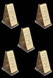 5pcs le bars de souvenirs artisanal bullion d'or Johnson Matthey JM avec numéro de série laser 8937618