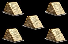 5pcs le bars de souvenirs artisanal bullion d'or Johnson Matthey JM avec numéro de série laser 7189093