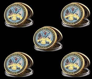 5pcs Le département de l'armée américaine de la Marine 1 oz les valeurs fondamentales d'or des collection de monnaie militaire.
