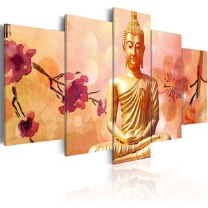 5pcs De Wereldgeschiedenis Thaise Boeddhabeeld Canvas Muurschildering Kunst Moderne Woninginrichting Muur Kunst Foto Naar Boeddha Unframed335H