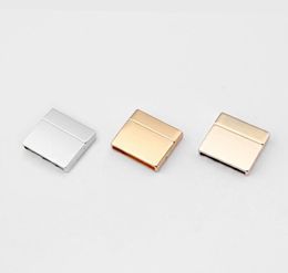 5pcs Trois couleurs Flat Strong Magnet fermain pour 10 mm 20 mm Cordon plat Cordeau d'extrémité Connecteur de boucle bijoux Bijoux de fabrication MAT5668349